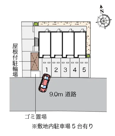 ★手数料０円★平塚市北金目３丁目　月極駐車場（LP）